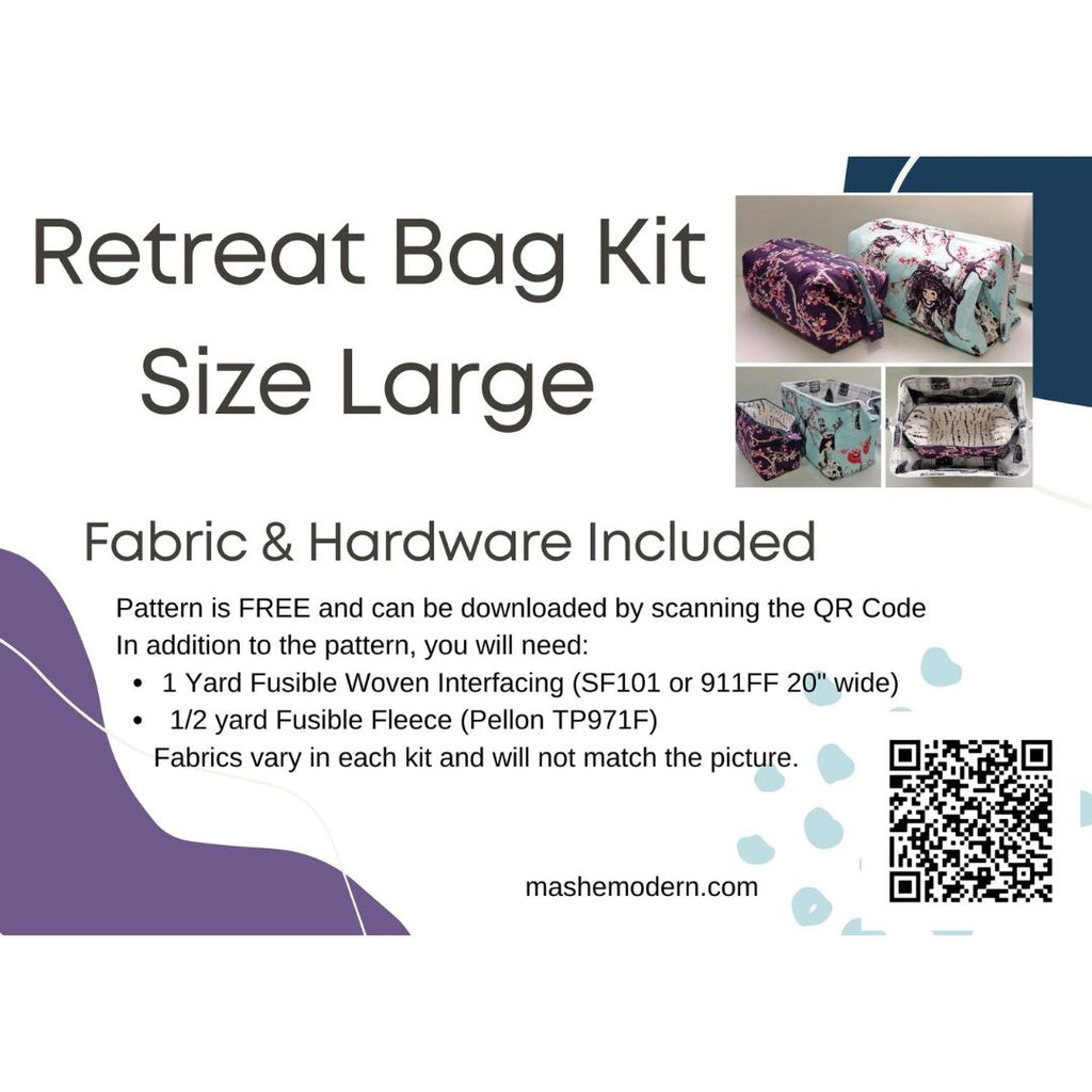 Large Retreat Bag Kit - Choose Your Fabrics