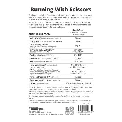 ByAnnie Running with Scissors Bag Pattern