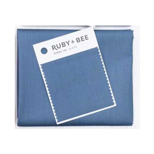 Ruby + Bee Solids Slate Blue Fabric