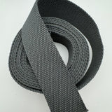 Slate Gray Cotton Webbing 1" or 1.5" Wide BY THE YARD