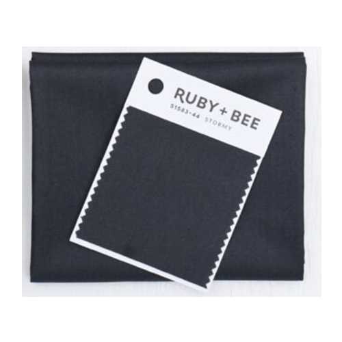 Ruby + Bee Solids Stormy Gray Fabric