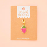 Strawberry Zipper Charm by Sarah Hearts
