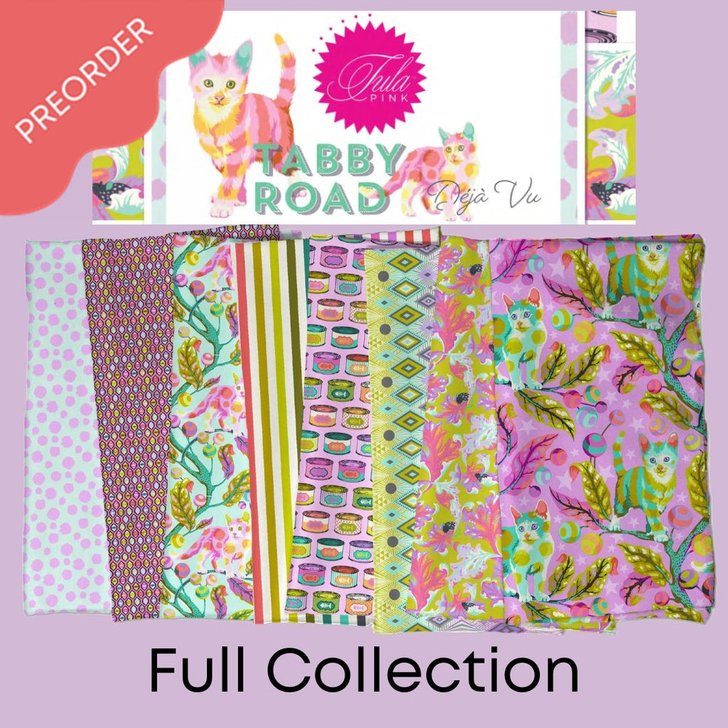 Tula Pink Tabby Road Deja Vu Fabric Bundle 8 Prints