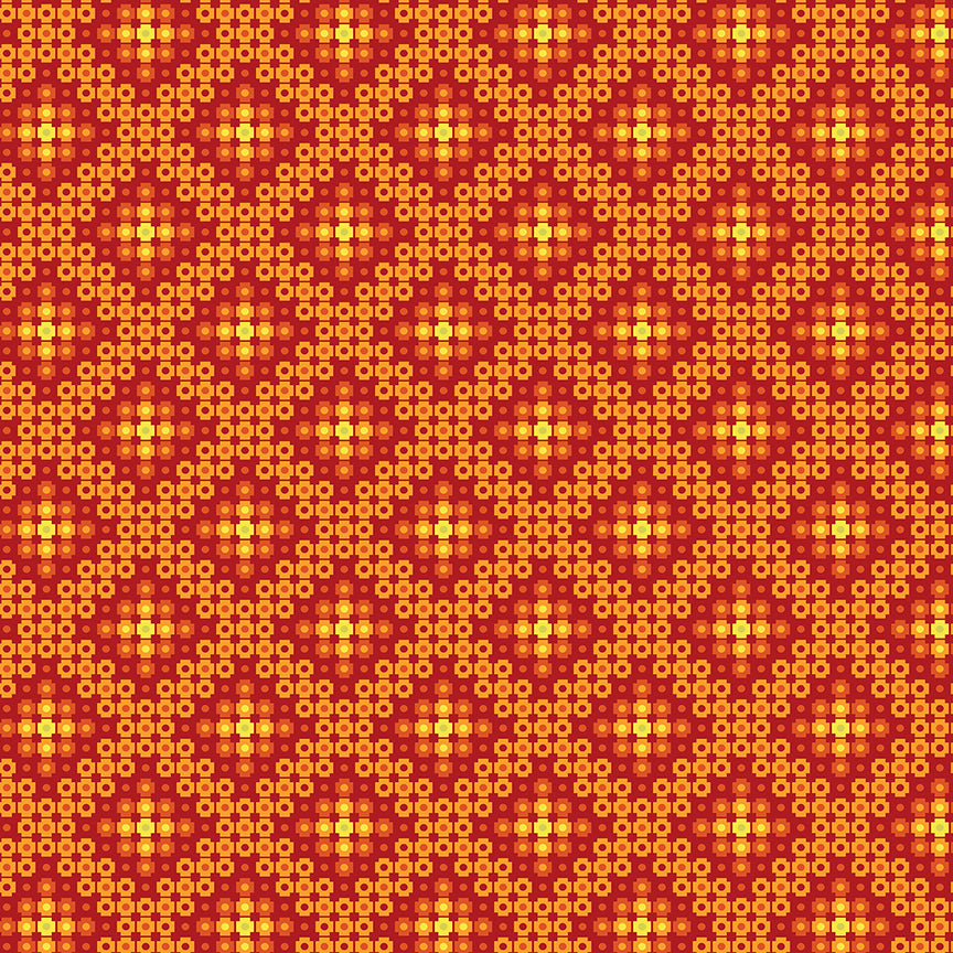 Christa Watson Stitchy Crossweave Tangerine Fabric