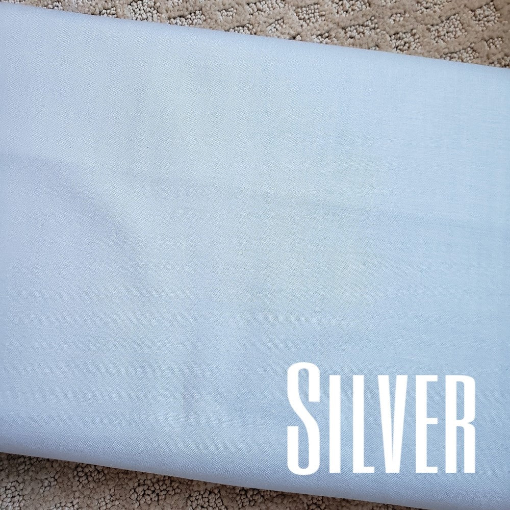 Tula Pink Silver Designer Essentials Solid Fabric