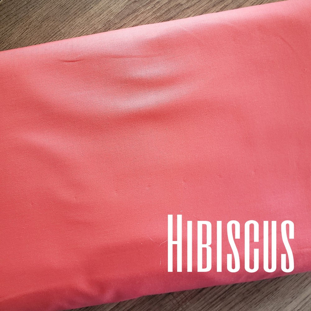 Tula Pink Hibiscus Orange Designer Essentials Solid Fabric