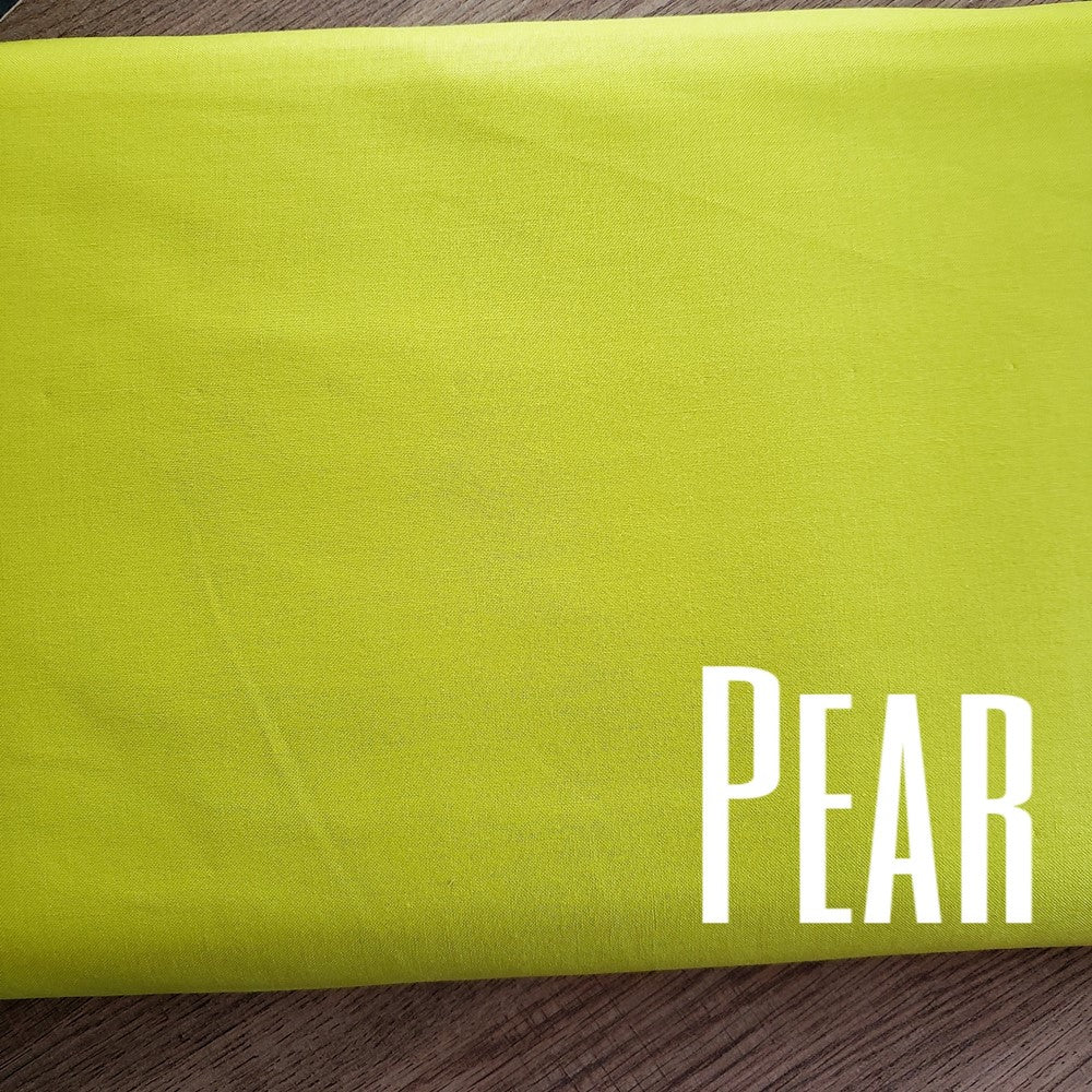 Tula Pink Pear Yellow Green Designer Essentials Solid Fabric