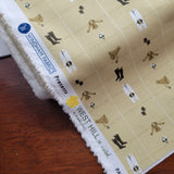 Heather Ross West Hill Riding Gear Cool Tan 12" Remnant