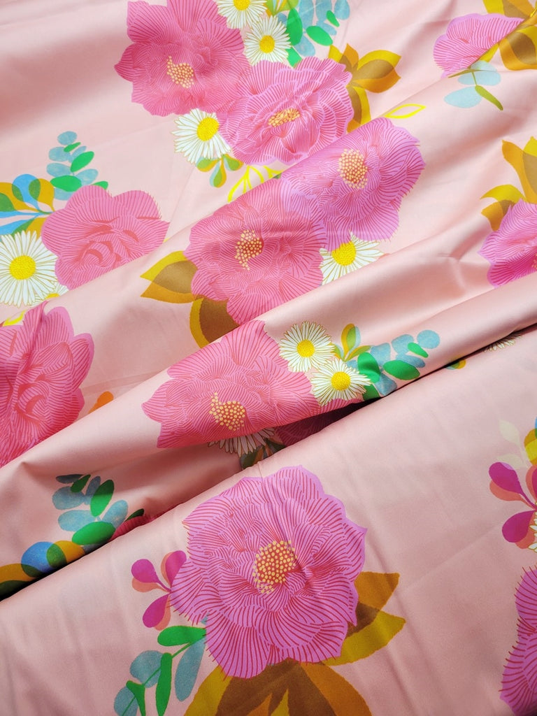 Ruby Star Camellia Balmy Pink 108" Wideback Fabric