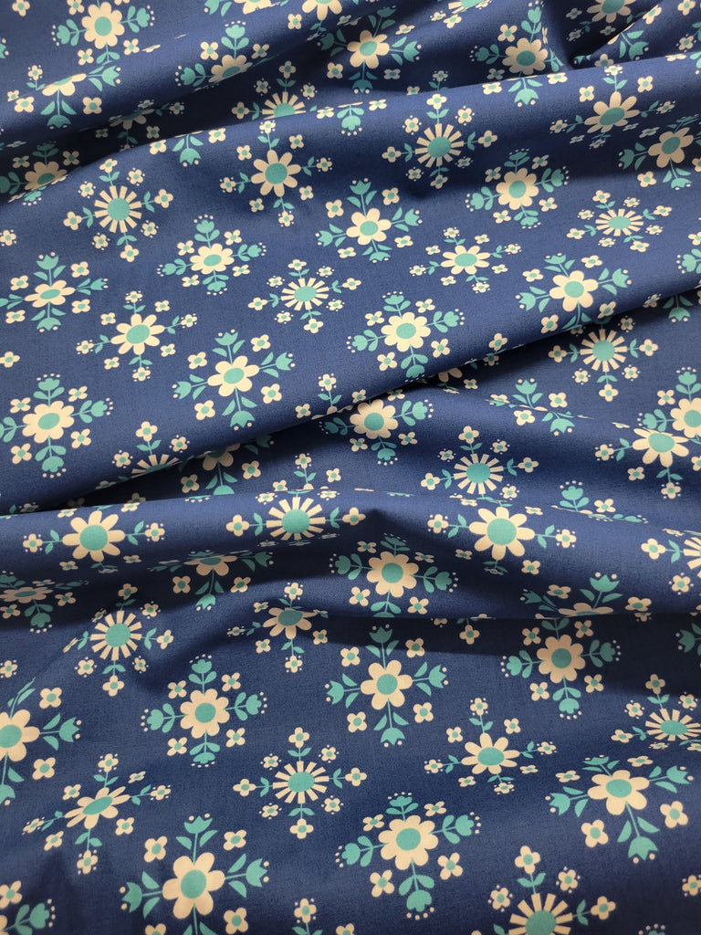 Ruby Star Darlings 2 Florametry Bluebell Fabric