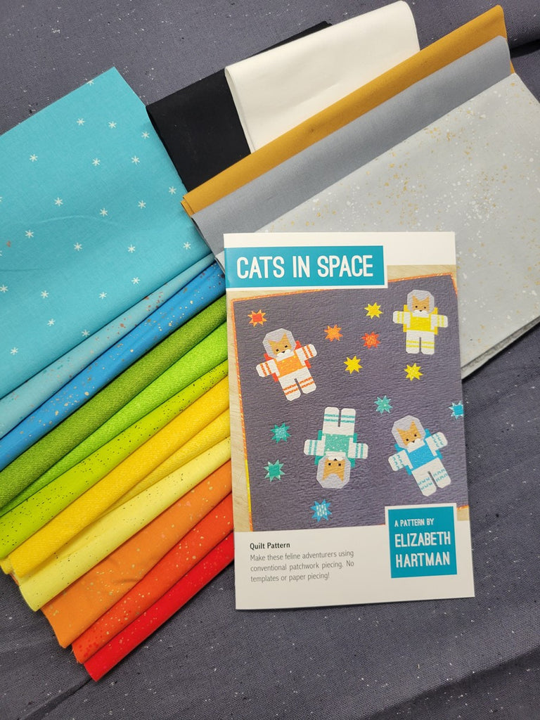 Elizabeth Hartman Cats in Space Quilt Kit