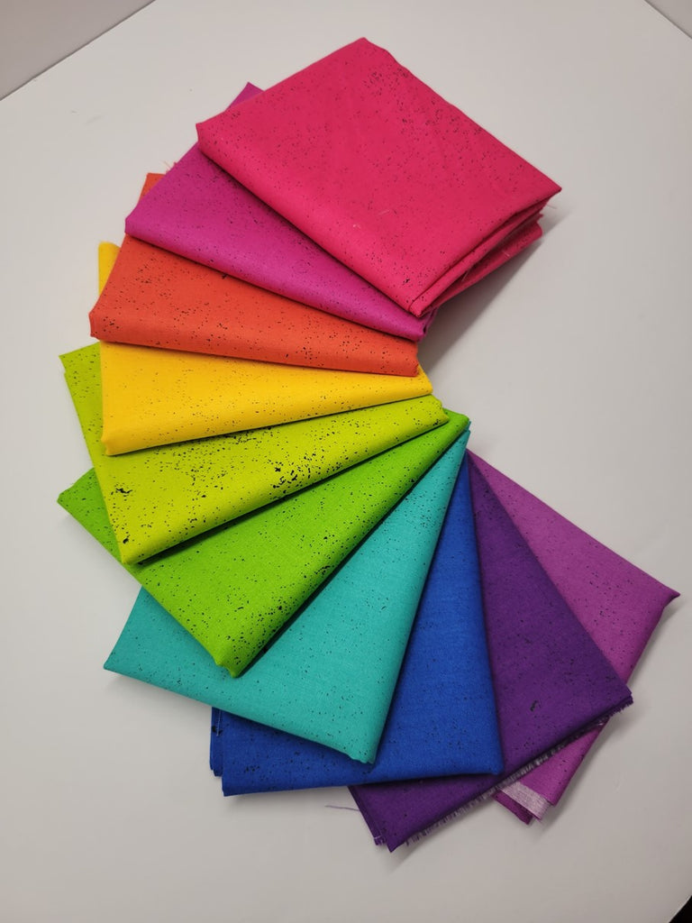 Giucy Giuce Spectrastatic Neon Colors Fat Quarter Fabric Bundle