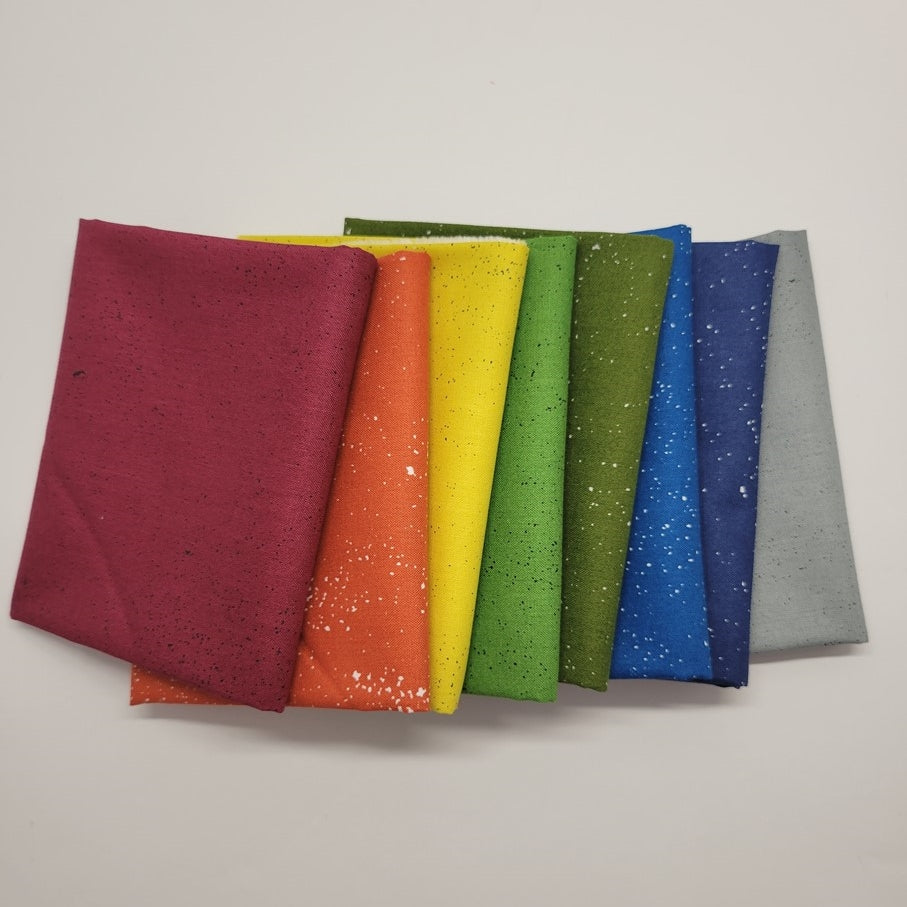 Giucy Giuce Spectrastatic Dark Primary Colors Fat Quarter Fabric Bundle