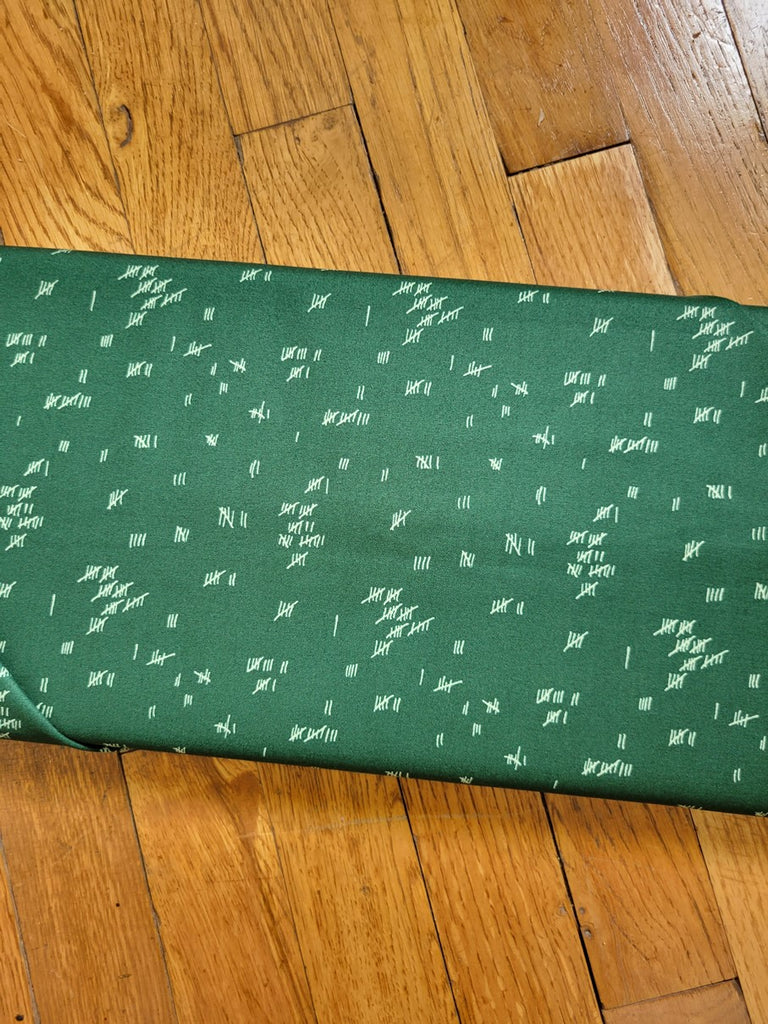 Giucy Giuce Fabric From the Basement Tally Hunter Green Fabric