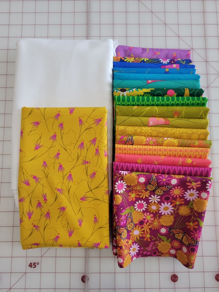Alison Glass Carousel Quilt Kit in Wildflower Fabrics