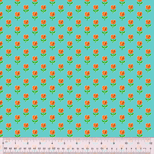 Heather Ross Country Mouse Orange Fabric Bundle 6 Prints