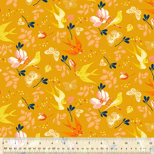 Tamara Kate Anew The Optimist Marigold Floral Fabric