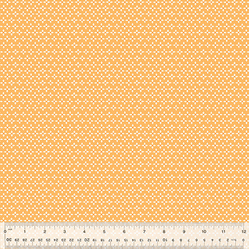 Monaluna In the Garden Thistle Blossom Sunshine Orange Fabric