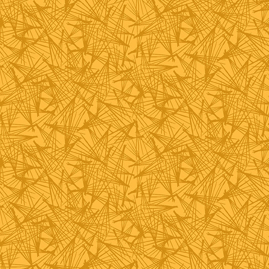 Alison Glass Thicket Pine Honey Yellow Fabric