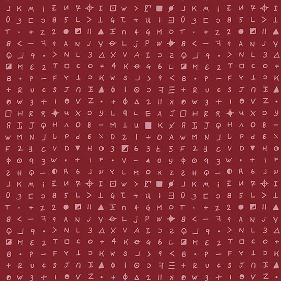 Giucy Giuce Fabric From the Basement Cryptography Coagulated Red Fabric