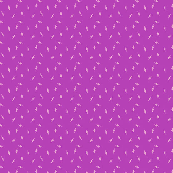 Libs Elliott Atomic Lightning Bolt Grape Crush Purple Fabric