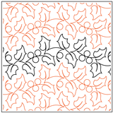 Christmas Holly Pantograph