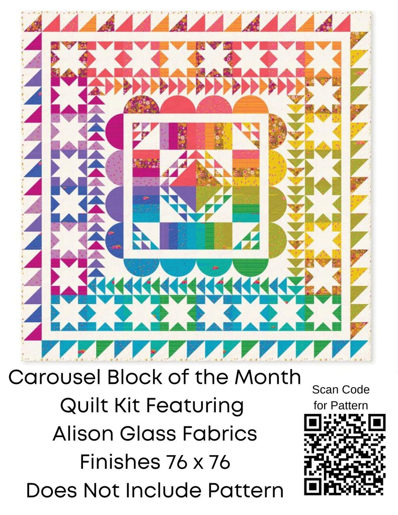 Alison Glass Carousel Quilt Kit in Wildflower Fabrics