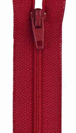 All-Purpose Polyester Coil Zipper 12in Red