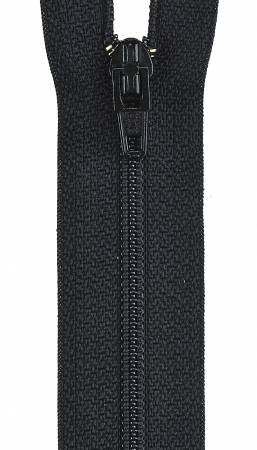 All-Purpose Polyester Coil Zipper 12in Black