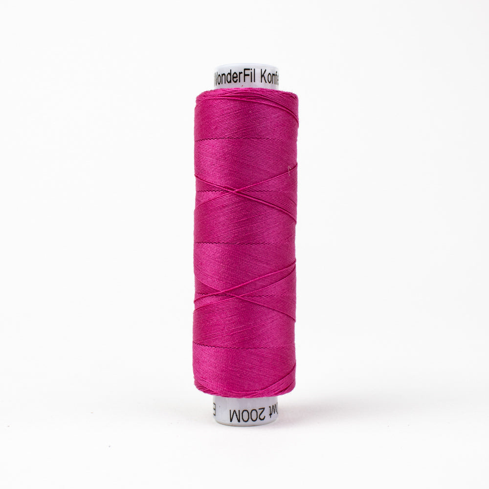 Wonderfil Konfetti Passion Pink Thread 50 wt Cotton Mini Spool