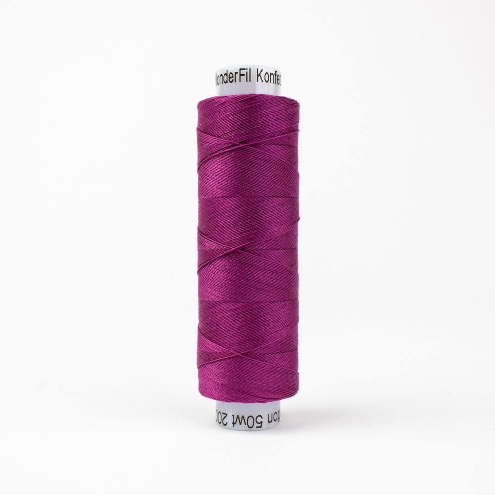 Wonderfil Konfetti Velveteen Purple Thread 50 wt Cotton Mini Spool