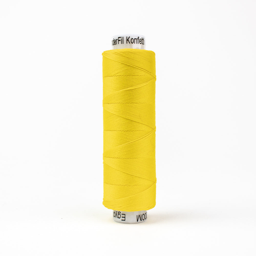 Wonderfil Konfetti Yazu Yellow Thread 50 wt Cotton Mini Spool