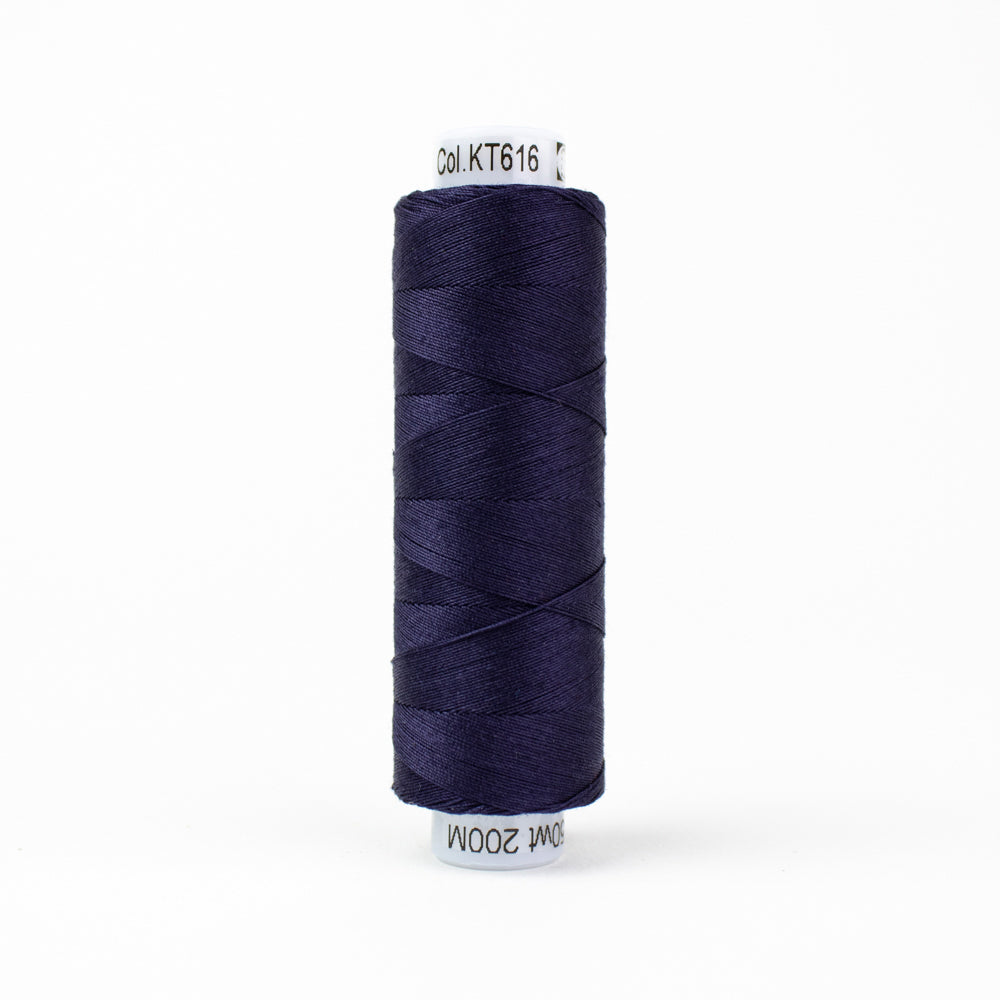Wonderfil Konfetti Nocturnal Dark Blue Thread 50 wt Cotton Mini Spool