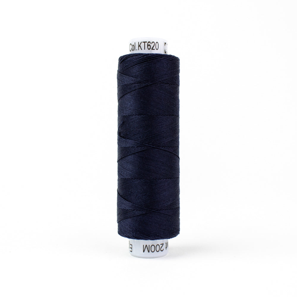 Wonderfil Konfetti Deep Sea Blue Thread 50 wt Cotton Mini Spool