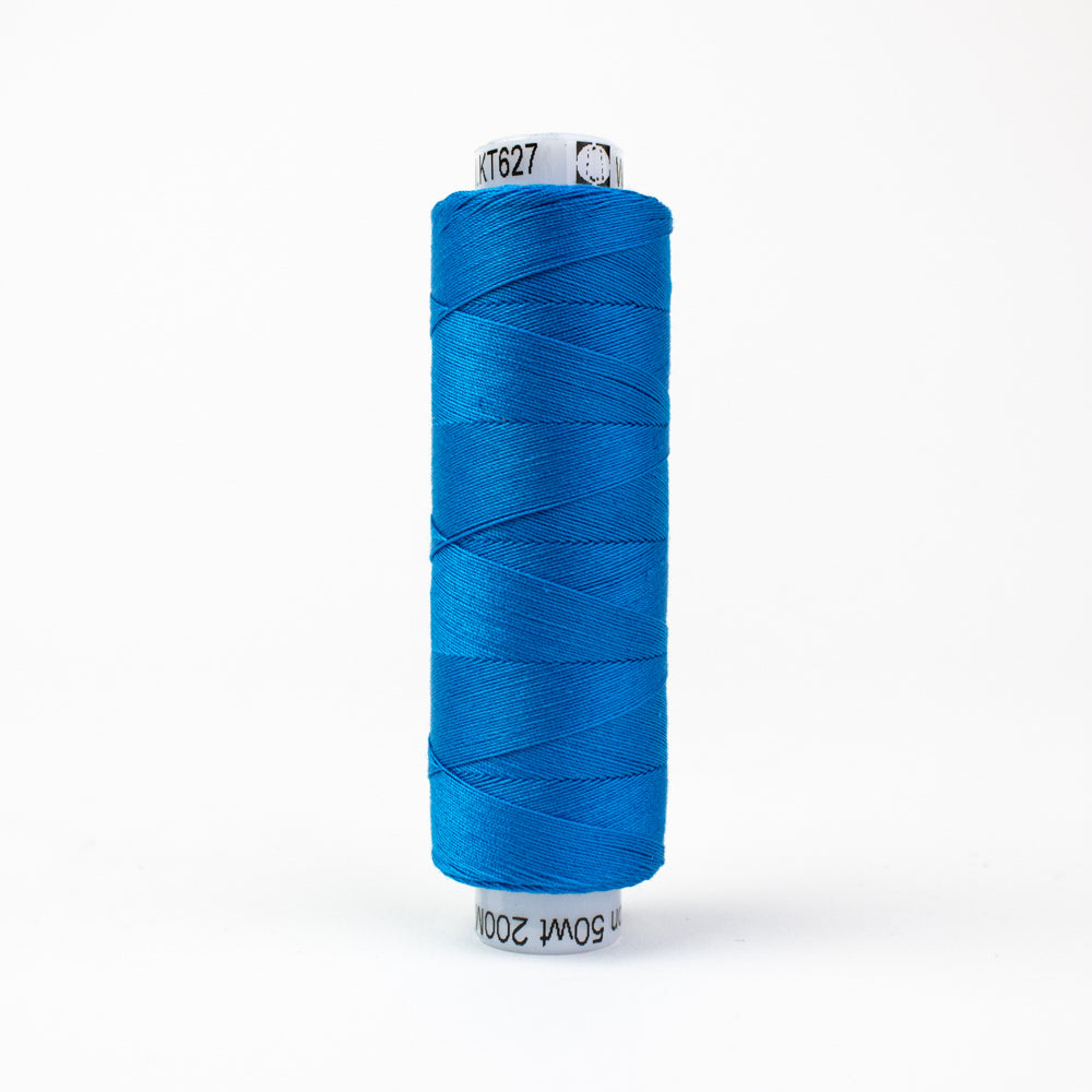 Wonderfil Konfetti Sapphire Blue Thread 50 wt Cotton Mini Spool