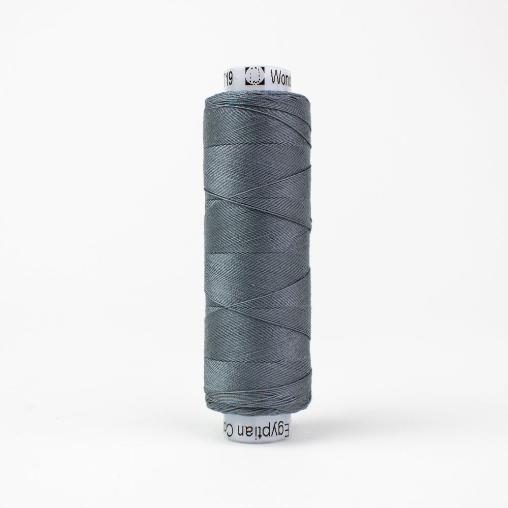 Wonderfil Konfetti Slate Gray Thread 50 wt Cotton Mini Spool