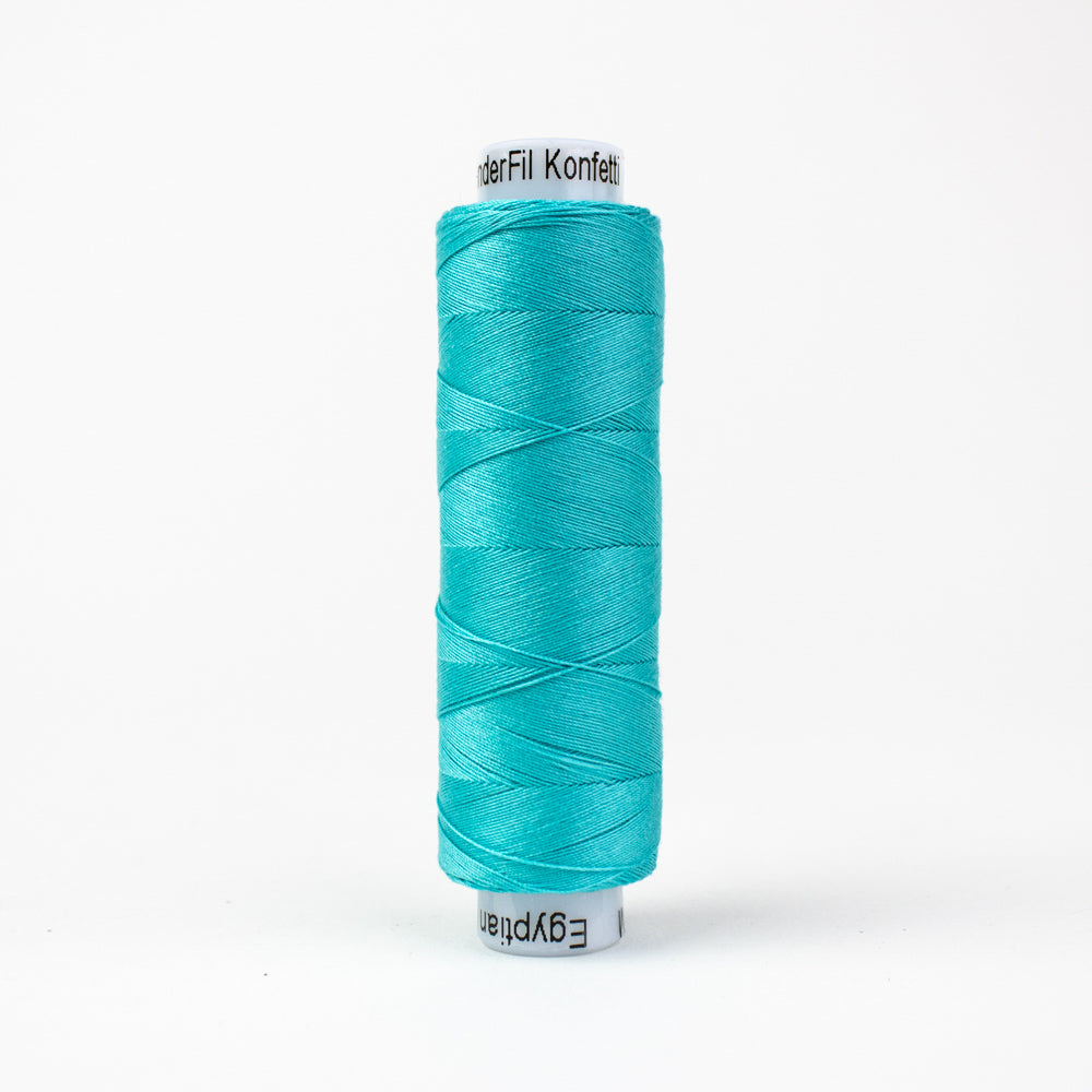 Wonderfil Konfetti Malibu Aqua Thread 50 wt Cotton Mini Spool