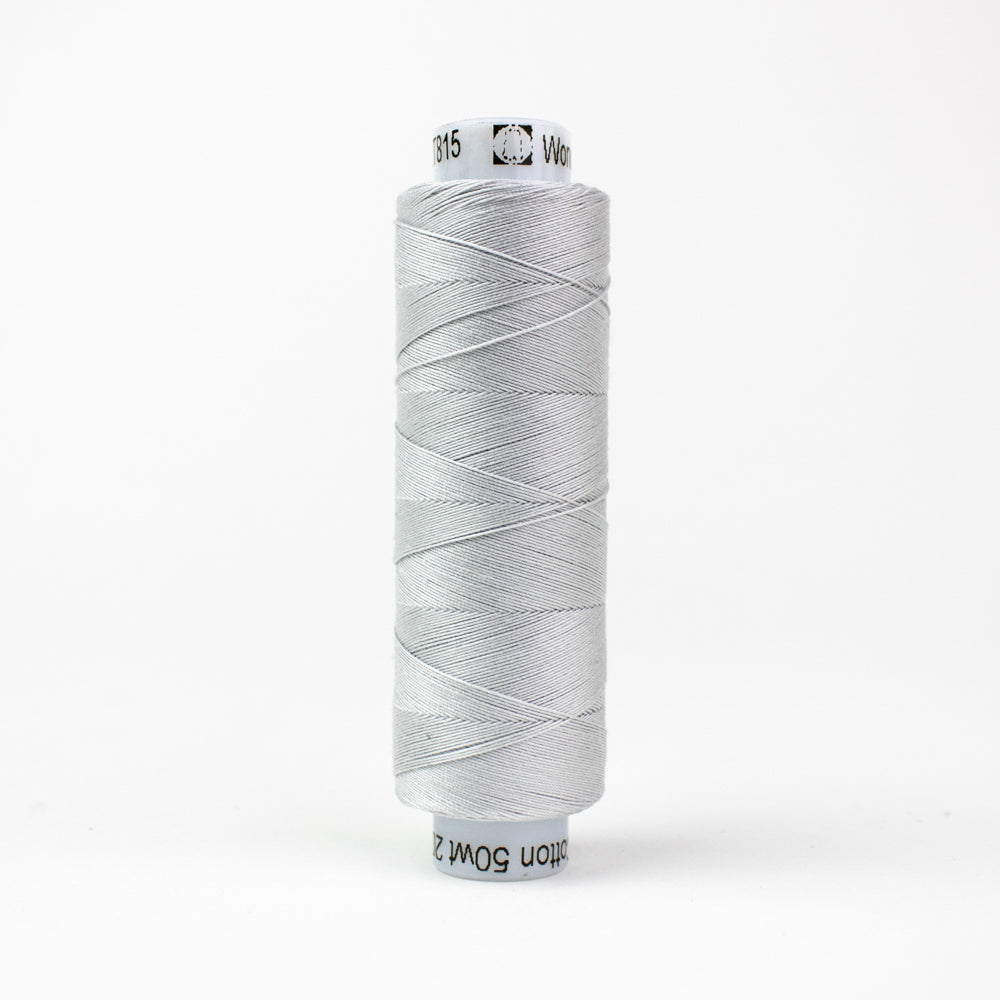 Wonderfil Konfetti Mist Light Gray Thread 50 wt Cotton Mini Spool
