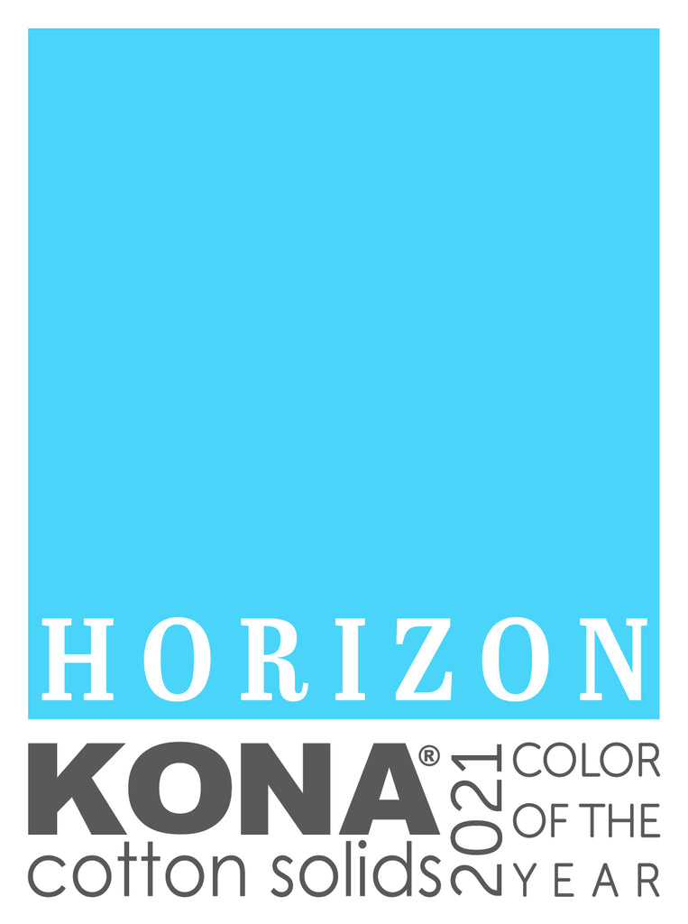 Kona Solids Horizon 2021 Color of the Year Blue Fabric