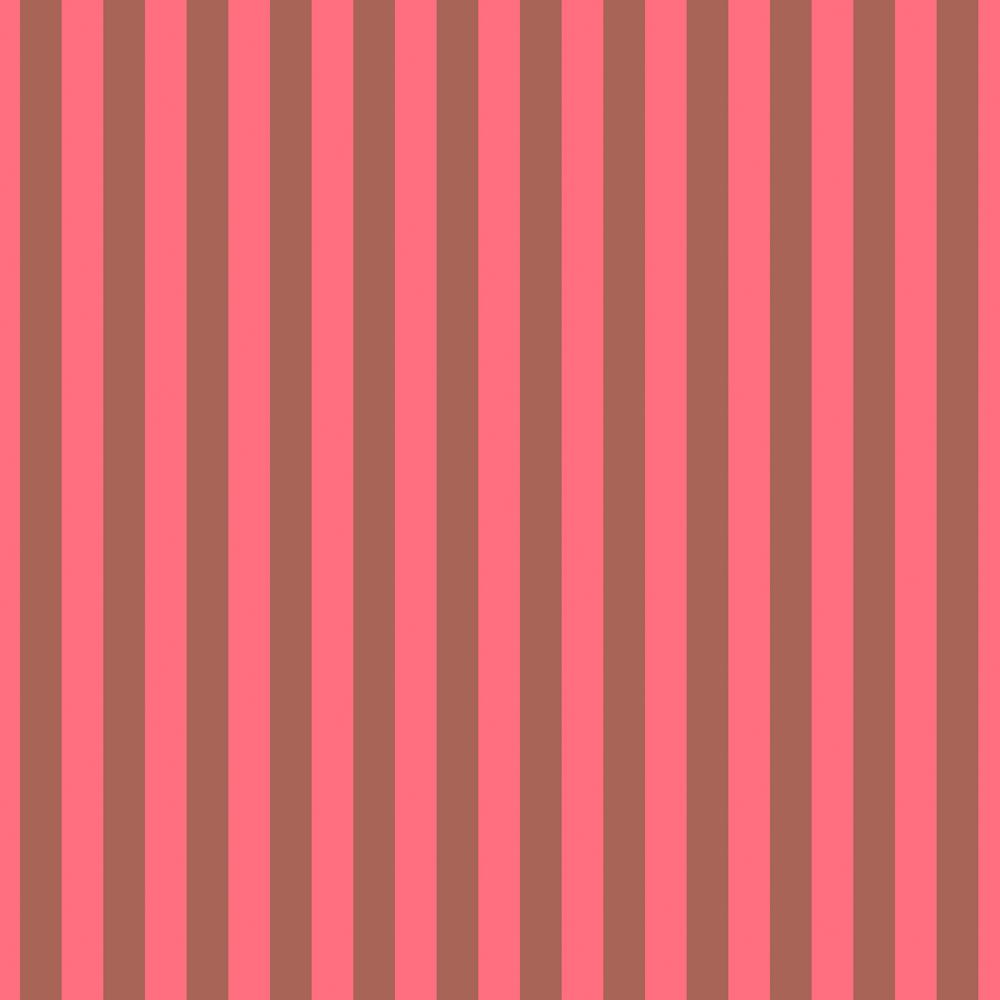 Tula Pink Neon Tent Stripe - Nova Red Fabric