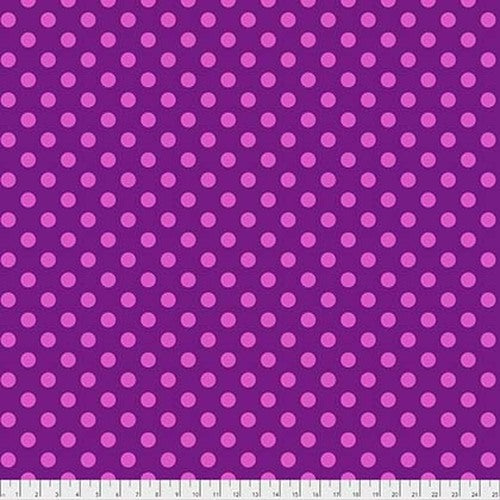 Tula Pink True Colors Pom Poms Foxglove Purple Fabric