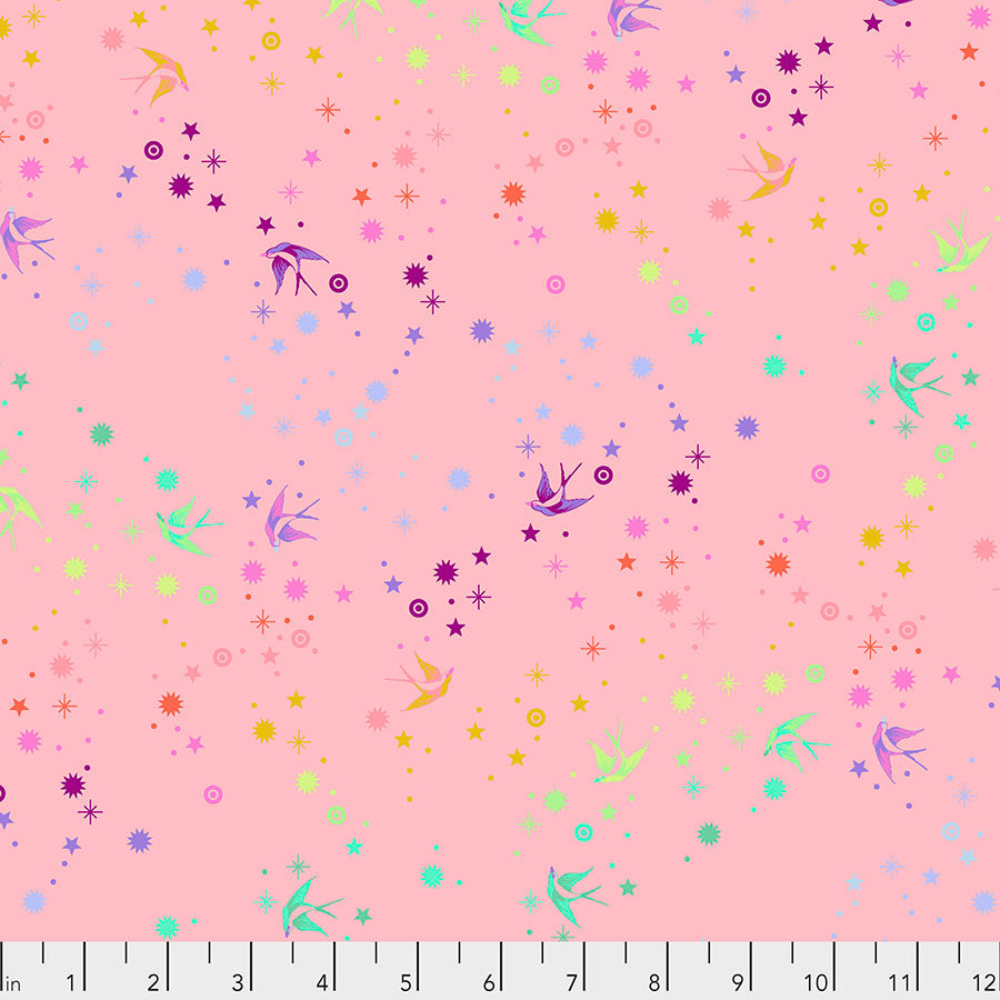 PWTP133_pinkTula Pink True Colors Fairy Dust Blush Pink Fabric