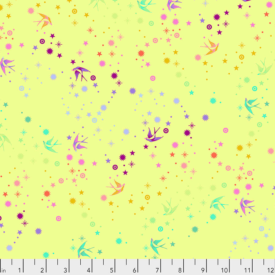 Tula Pink True Colors Fairy Dust Lime Fabric