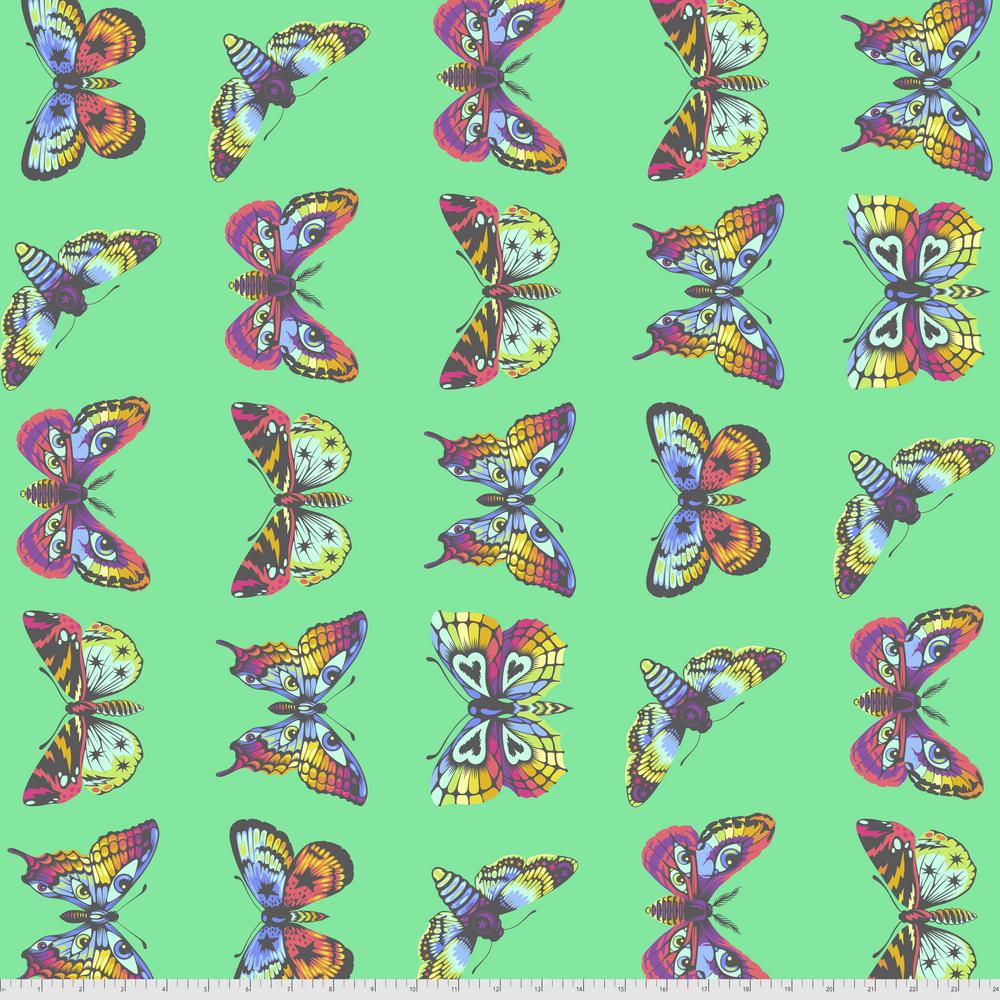 Tula Pink Daydreamer Butterfly Hugs Lagoon Fabric