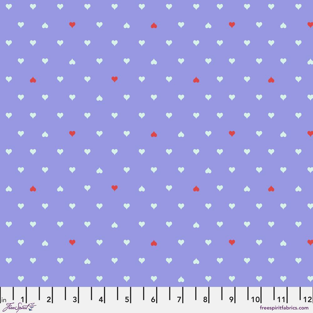 Tula Pink Besties Unconditional Love Bluebell Blue Fabric