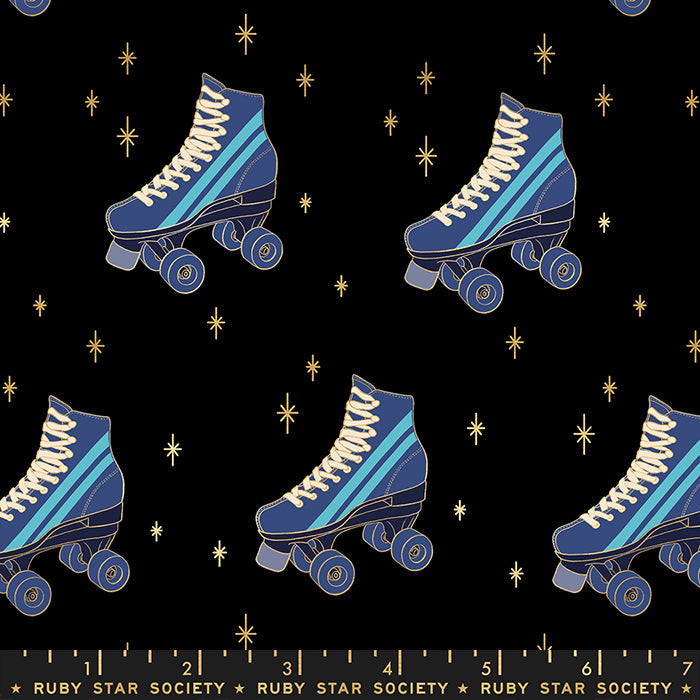 Ruby Star Darlings 2 Roller Skates Black Fabric
