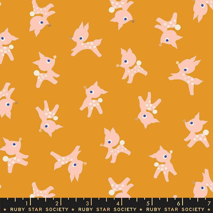 Ruby Star Society Jolly Darlings Little Deer Honey Fabric