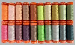 Tula Pink Neons and Neutrals Thread Set 20 ct Aurifil Thread Set