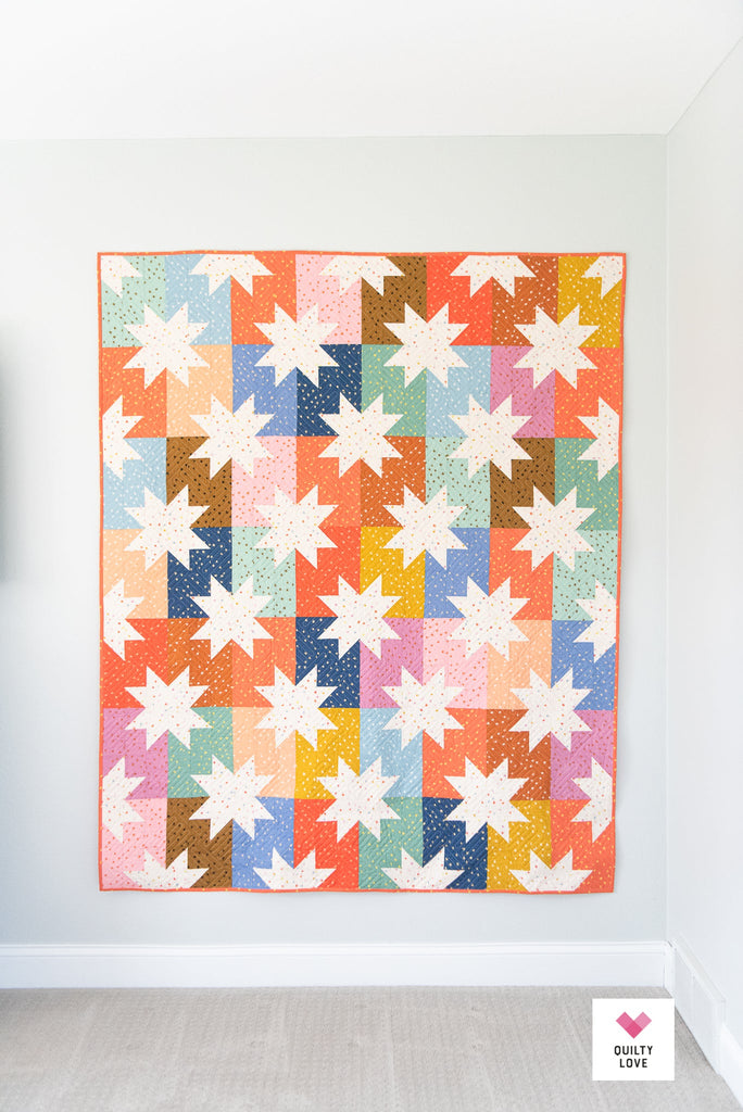 Star Pop Quilt Pattern by Quilty Love